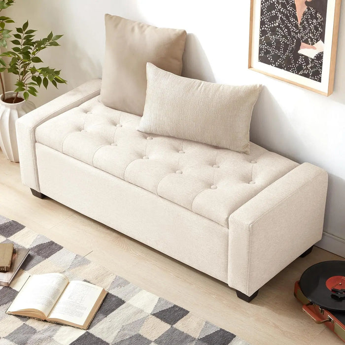 Wilcox Ottoman Storage End Bed Bench Canva Home