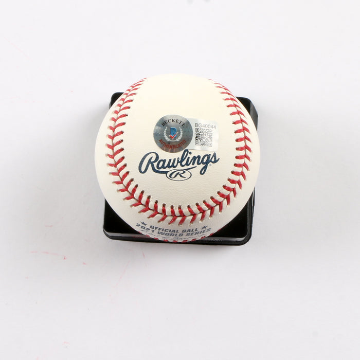 Will Smith Signed Official 2021 World Series Baseball Atlanta Braves