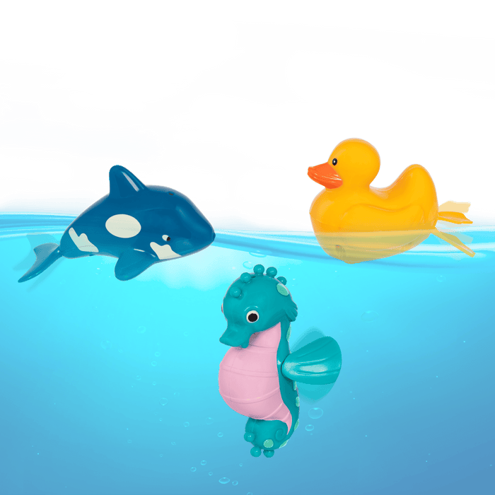 Wind-up bath toys