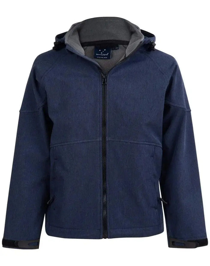Winning Spirit Aspen Softshell Hood Jacket Men's Jk33 Metro Workwear.