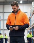 Winning Spirit Hi-Vis Polar Fleece Zip Jacket SW84  Metro Workwear