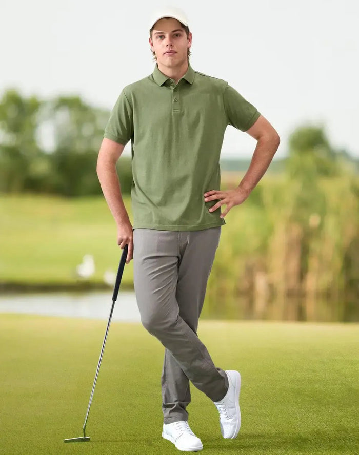 Winning Spirit Men's Ultrafine Cotton Pique Polo PS71