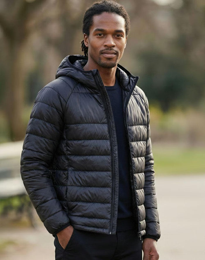 Winning Spirit Sustainable Lightweight Hooded Puffer Jacket JK67