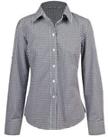Winning Spirit Ladies’ Gingham Check Long Sleeve Shirt M8300L Metro Workwear.