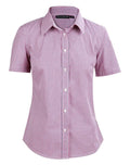 Winning Spirit Ladies’ Two Tone Mini Gingham 3/4 M8340q Metro Workwear.