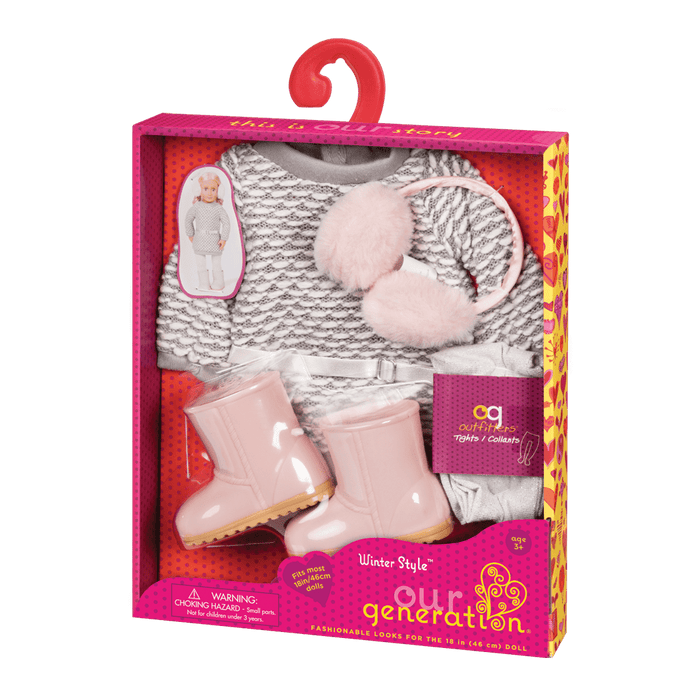 Winter Style oufit for 18 inch dolls