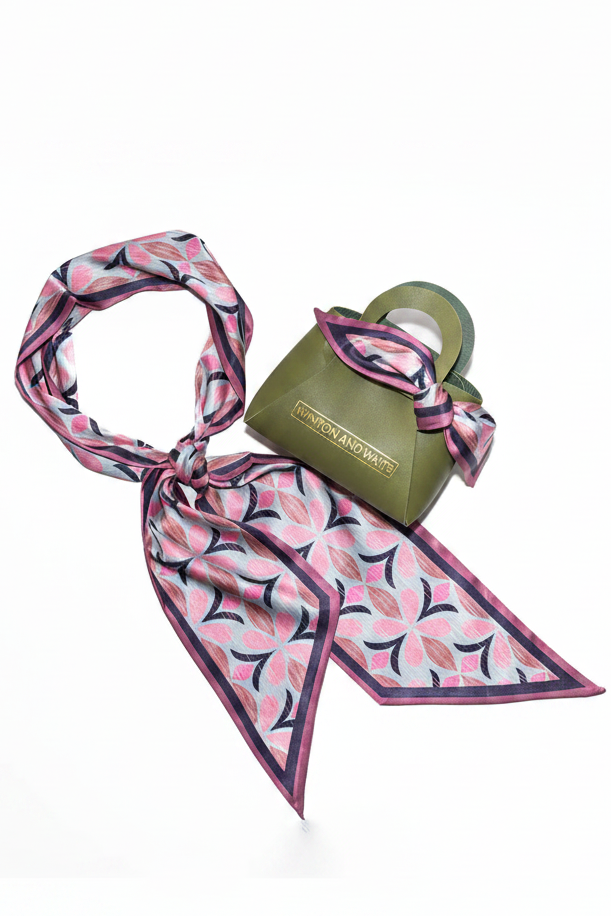 Winton and Waits Blossom Ikat Scarf