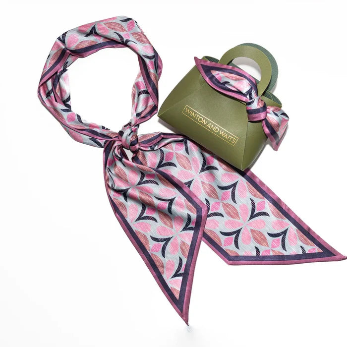 Winton and Waits Blossom Ikat Scarf