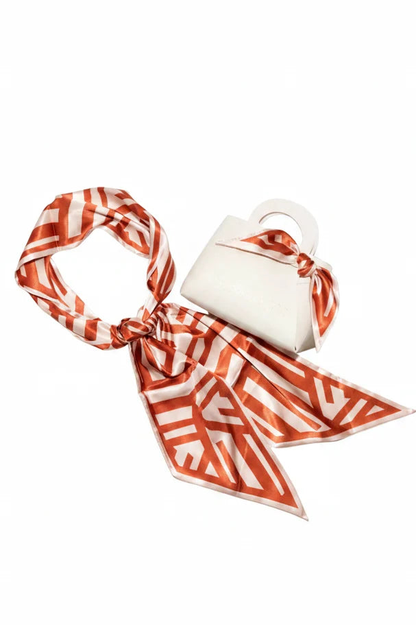 accessory scarf gameday burnt orange and cream