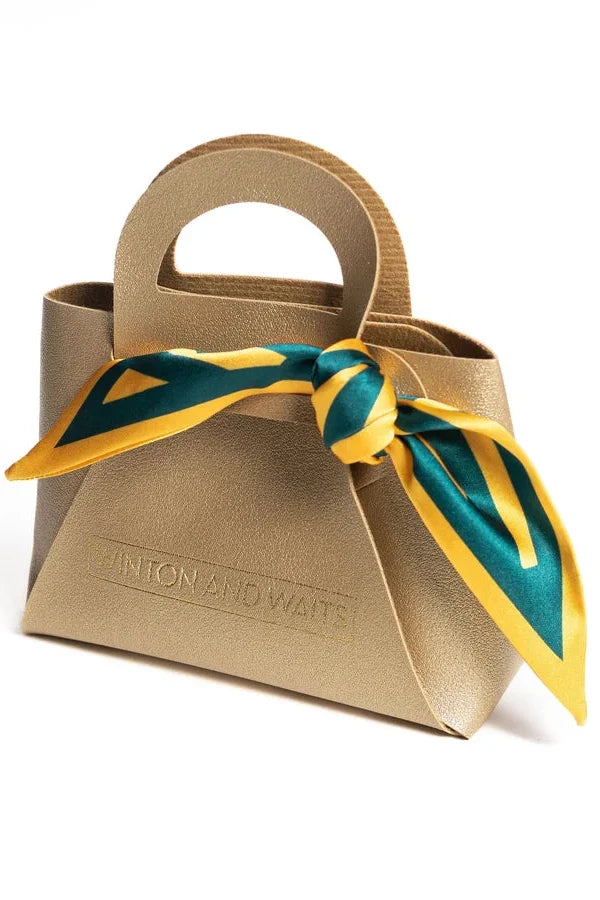 Winton and Waits Green and Gold Gameday Scarf