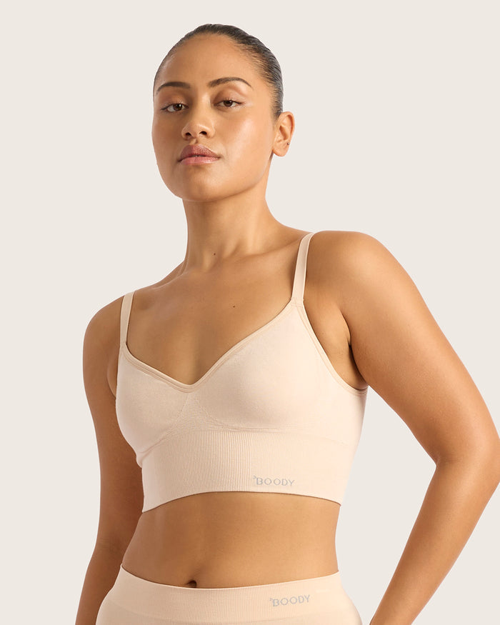 Wireless Low Back Bra - Shell