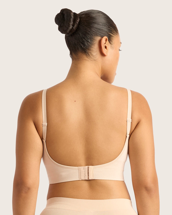 Wireless Low Back Bra - Shell