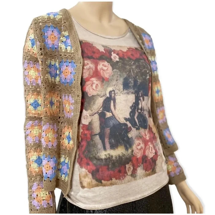 Women's Timeless Short Sleeve Retro Moto Roses Shirt by Athletic Vintage