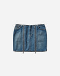 Jean Paul Gaultier Wmns Denim Front Zipped Mini Skirt Vintage Blue  Skirts Mini 2504WSK023D025 57