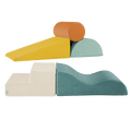 5-piece modular foam play shapes for kids indoor active basement play