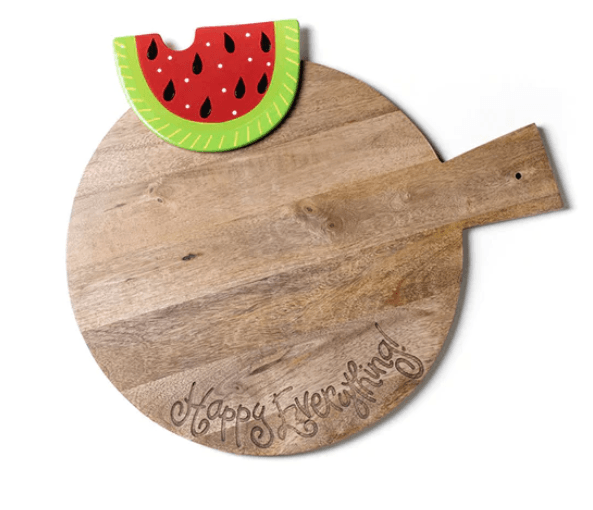 Wooden Happy Everything Big Serving Board