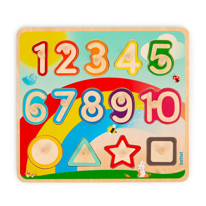 A numbers learning puzzle for toddlers and kids.