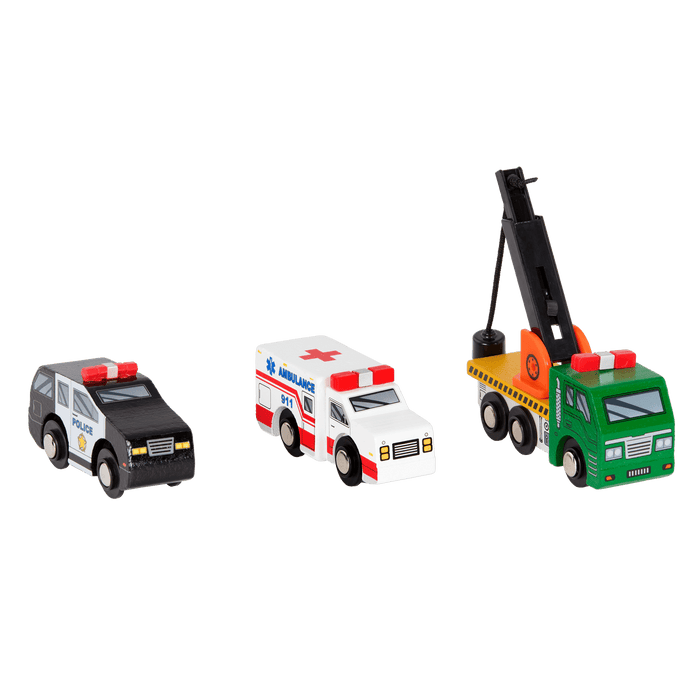 Miniature Wooden Vehicles Set 1 complete