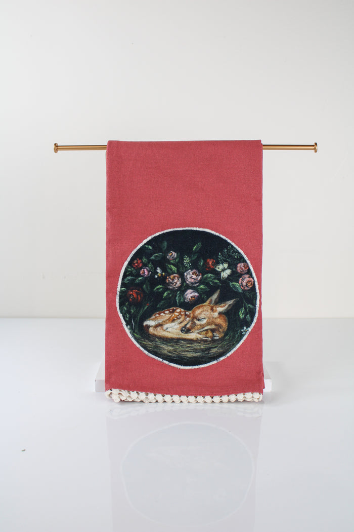 Woodland Fawn Tea Towel