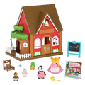 Li'l Woodzeez Woodland Schoolhouse Figurines Storybook