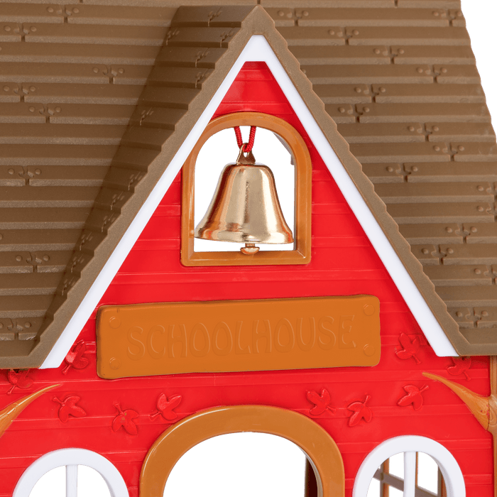Schoolhouse playset with animal figurines