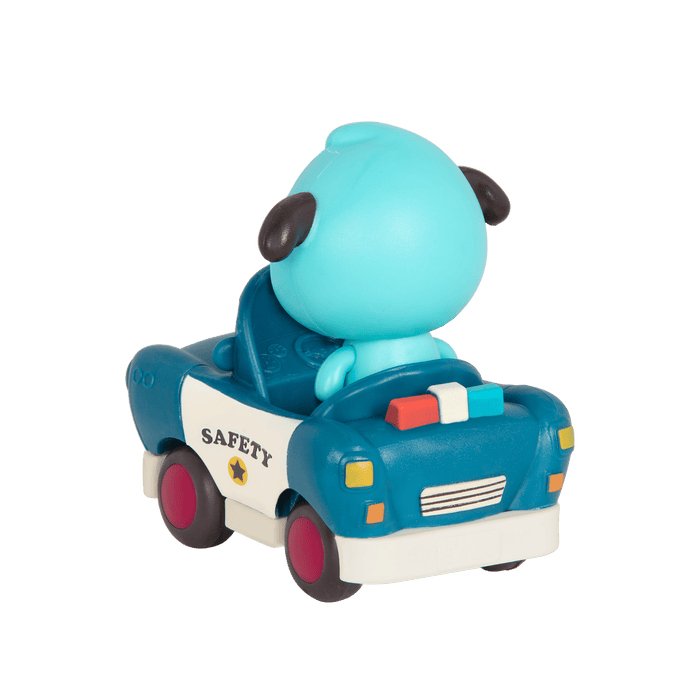 Light-up toy dog and police car