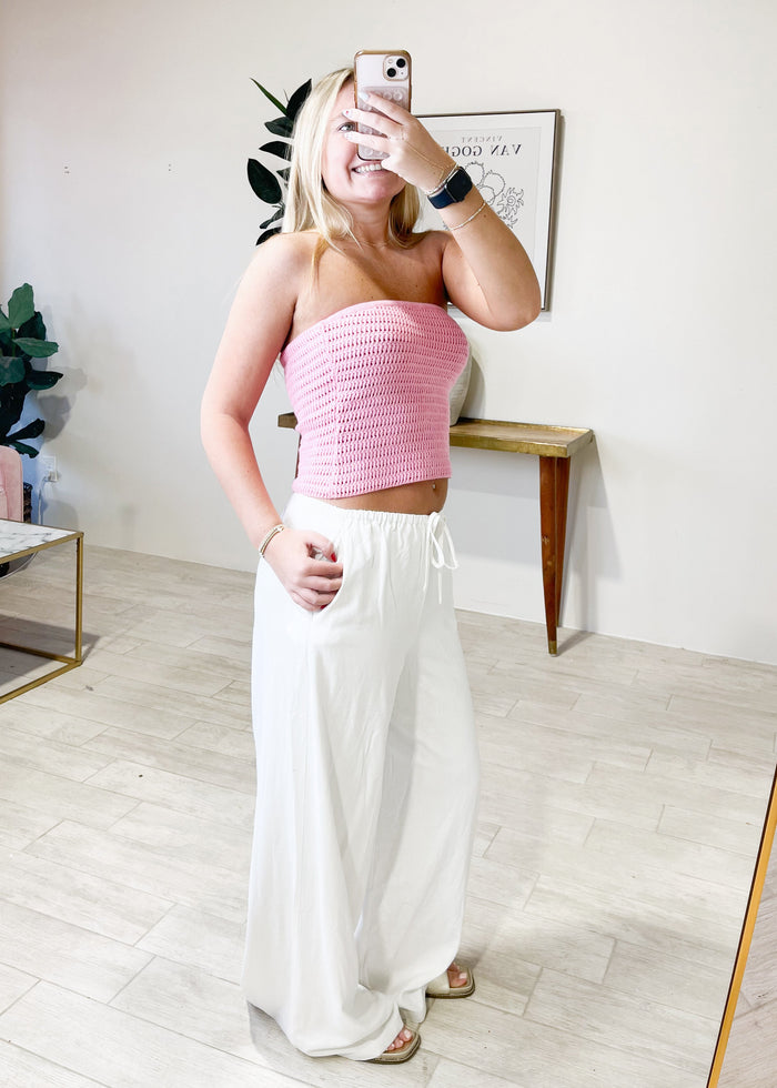 Woven Linen Pants