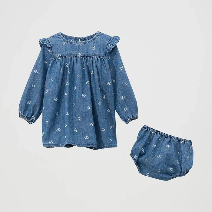 Wrangler Baby & Toddler Girl's L/S Denim Trapeze Dress
