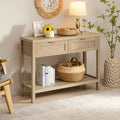 Zaki Rattan Narrow Entryway Table With Storage Canva Home