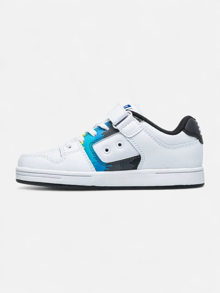 Zapatillas Niño Dc Manteca 4 V Blanco Negro Azul