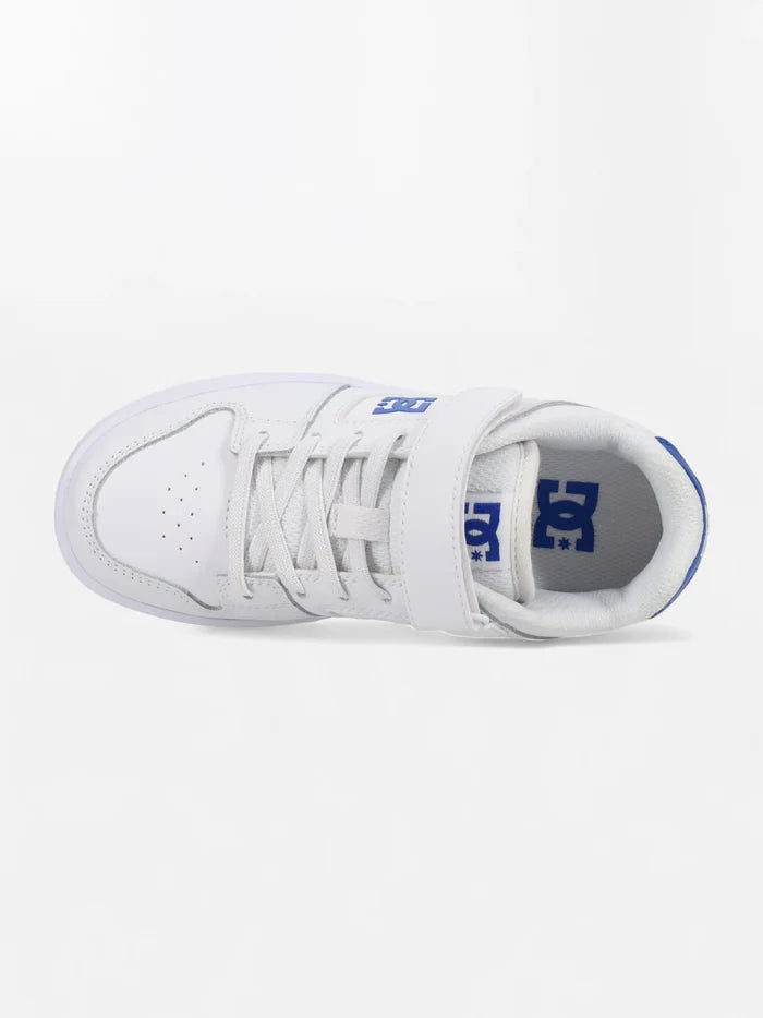 Zapatillas Niño Dc Manteca 4 V Blanco Negro Azul
