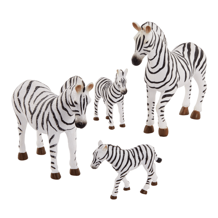 Toy zebra figurines