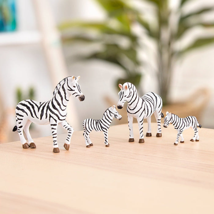 Toy zebra figurines